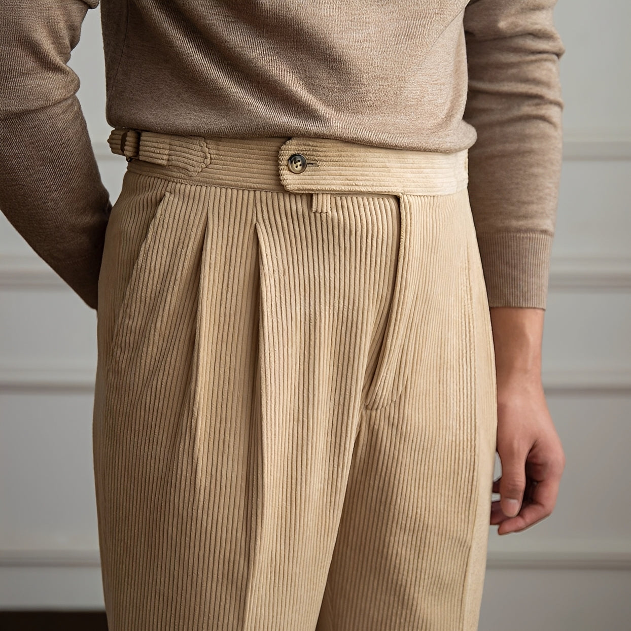VIKTOR | Hochgeschnittene Cordhose für Herren