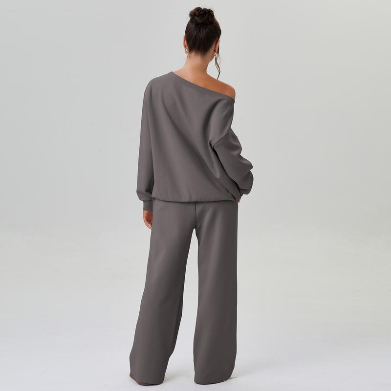 ELISABETH | Lounge Set mit One Shoulder Sweatshirt