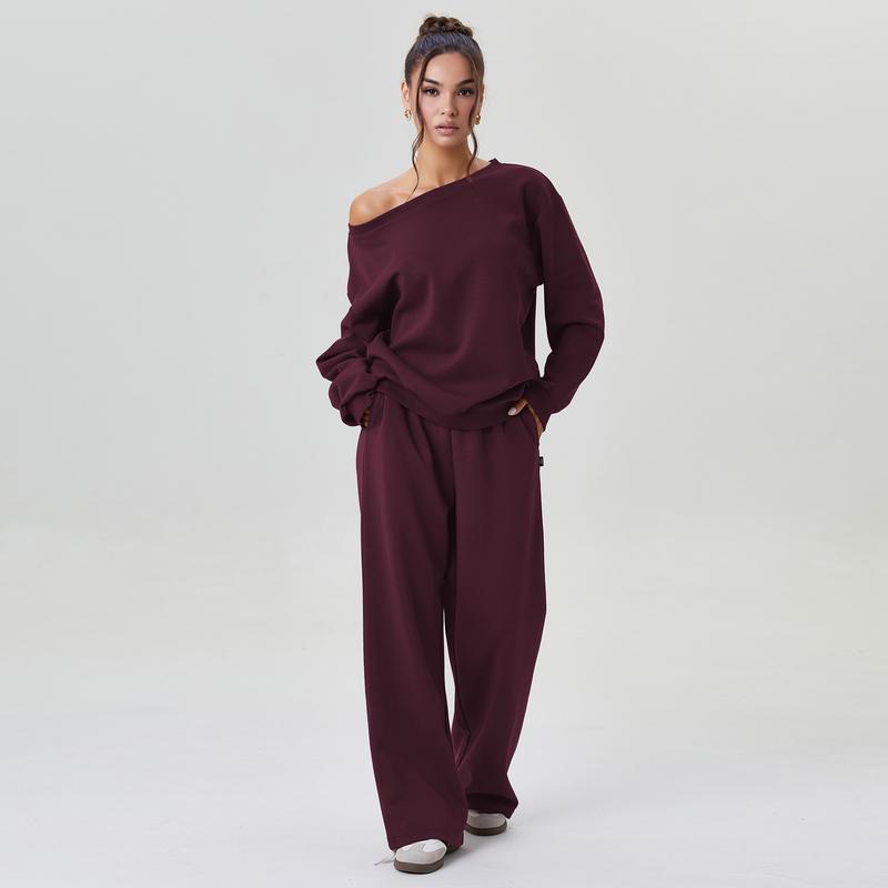 ELISABETH | Lounge Set mit One Shoulder Sweatshirt