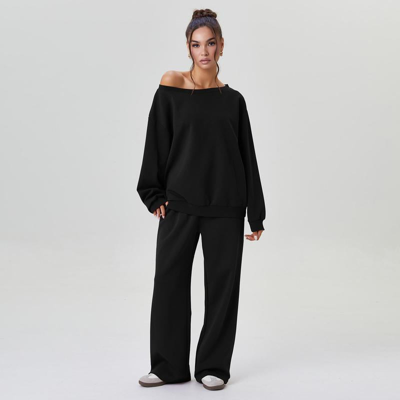 ELISABETH | Lounge Set mit One Shoulder Sweatshirt