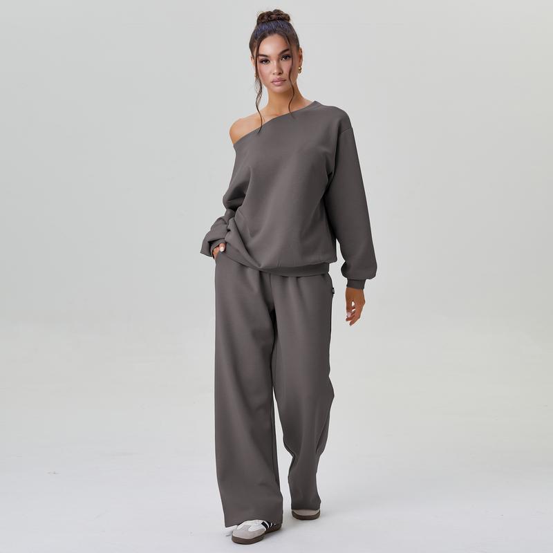 ELISABETH | Lounge Set mit One Shoulder Sweatshirt