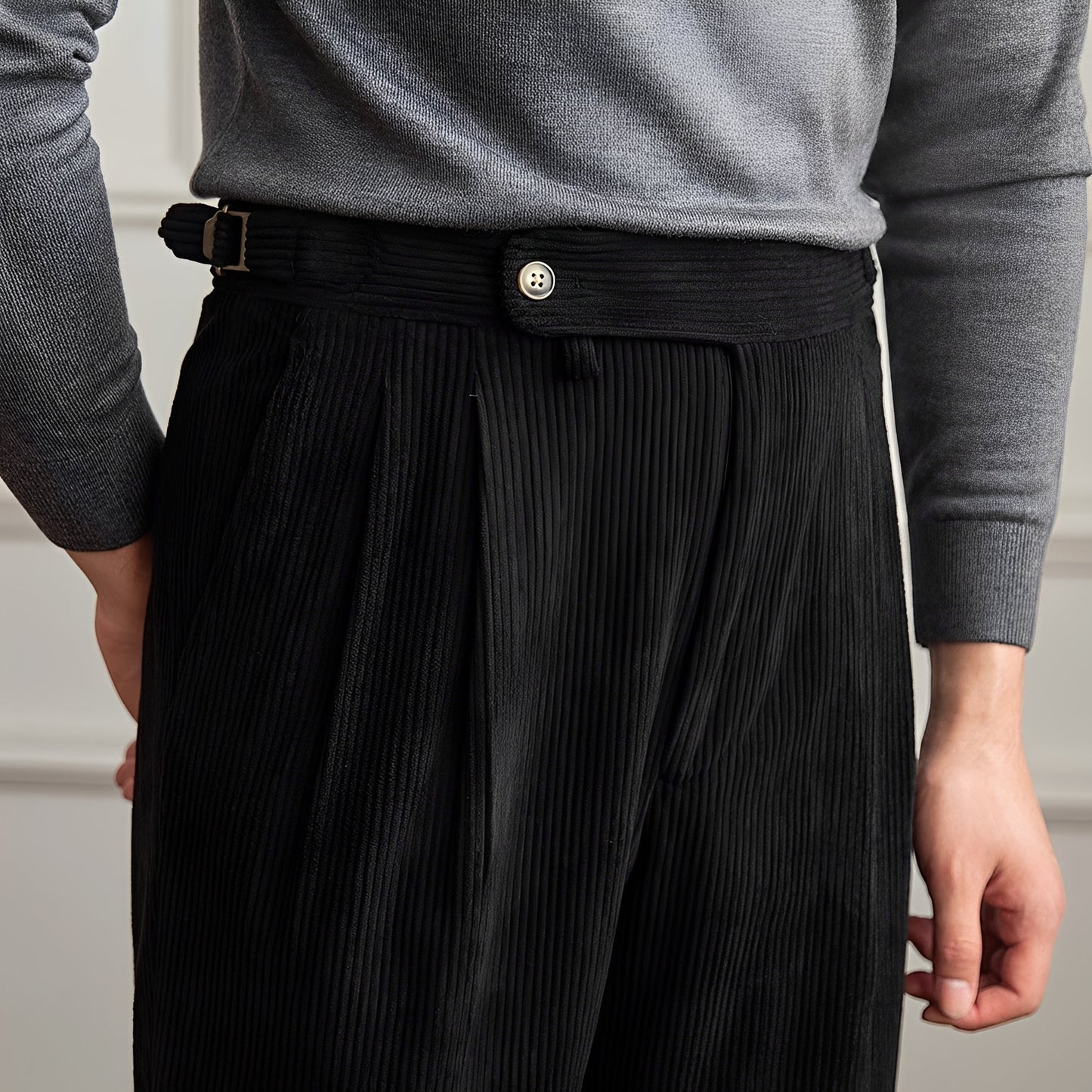 VIKTOR | Hochgeschnittene Cordhose für Herren