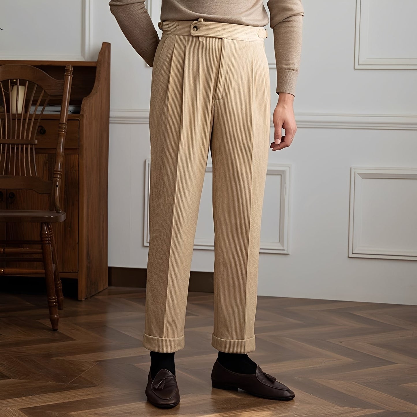 VIKTOR | Hochgeschnittene Cordhose für Herren