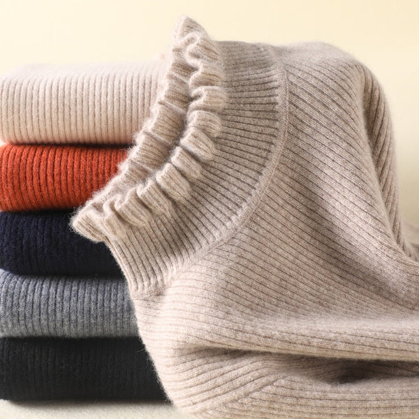 TRAUDL | Kaschmir Rollkragenpullover im Feinstrick