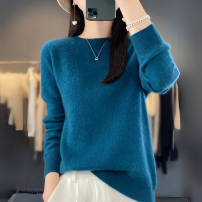 JULIA | Kaschmir Pullover mit Rundhalsausschnitt