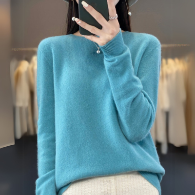 JULIA | Kaschmir Pullover mit Rundhalsausschnitt