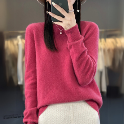 JULIA | Kaschmir Pullover mit Rundhalsausschnitt