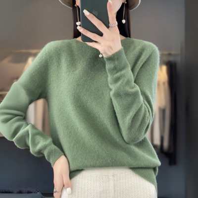 JULIA | Kaschmir Pullover mit Rundhalsausschnitt