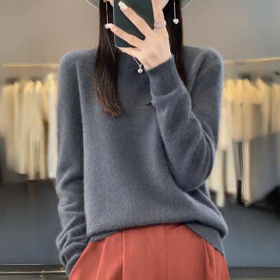 JULIA | Kaschmir Pullover mit Rundhalsausschnitt
