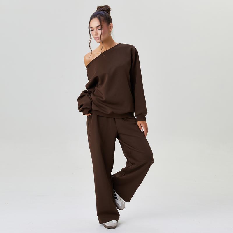 ELISABETH | Lounge Set mit One Shoulder Sweatshirt