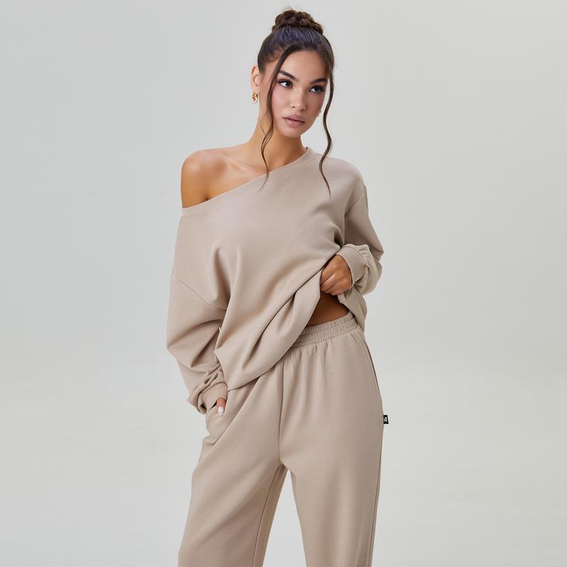 ELISABETH | Lounge Set mit One Shoulder Sweatshirt