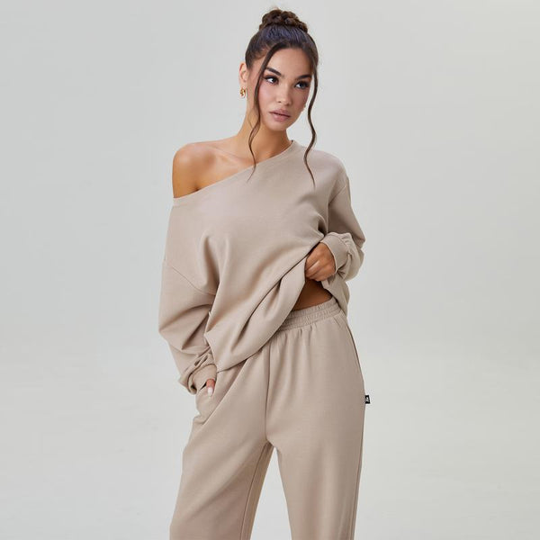 ELISABETH | Lounge Set mit One Shoulder Sweatshirt