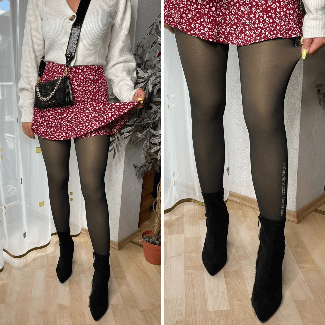 TRUDE | Thermo Leggings Set mit Fleece Strumpfhose