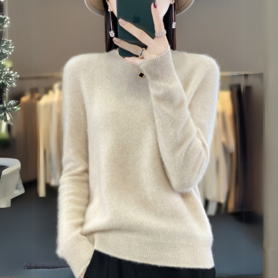 JULIA | Kaschmir Pullover mit Rundhalsausschnitt